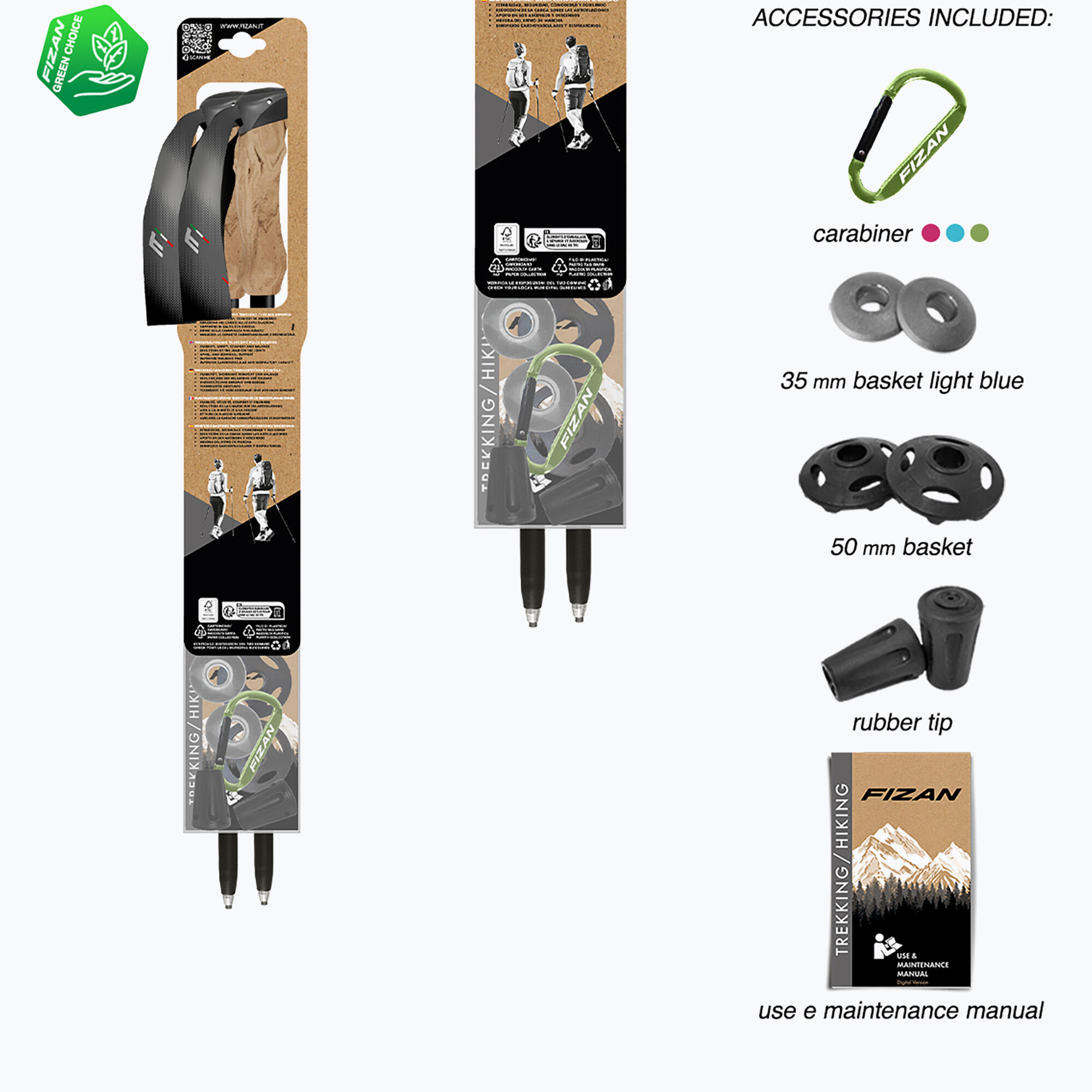 Bastones de trekking Fizan Compact 4 Tech 7/7