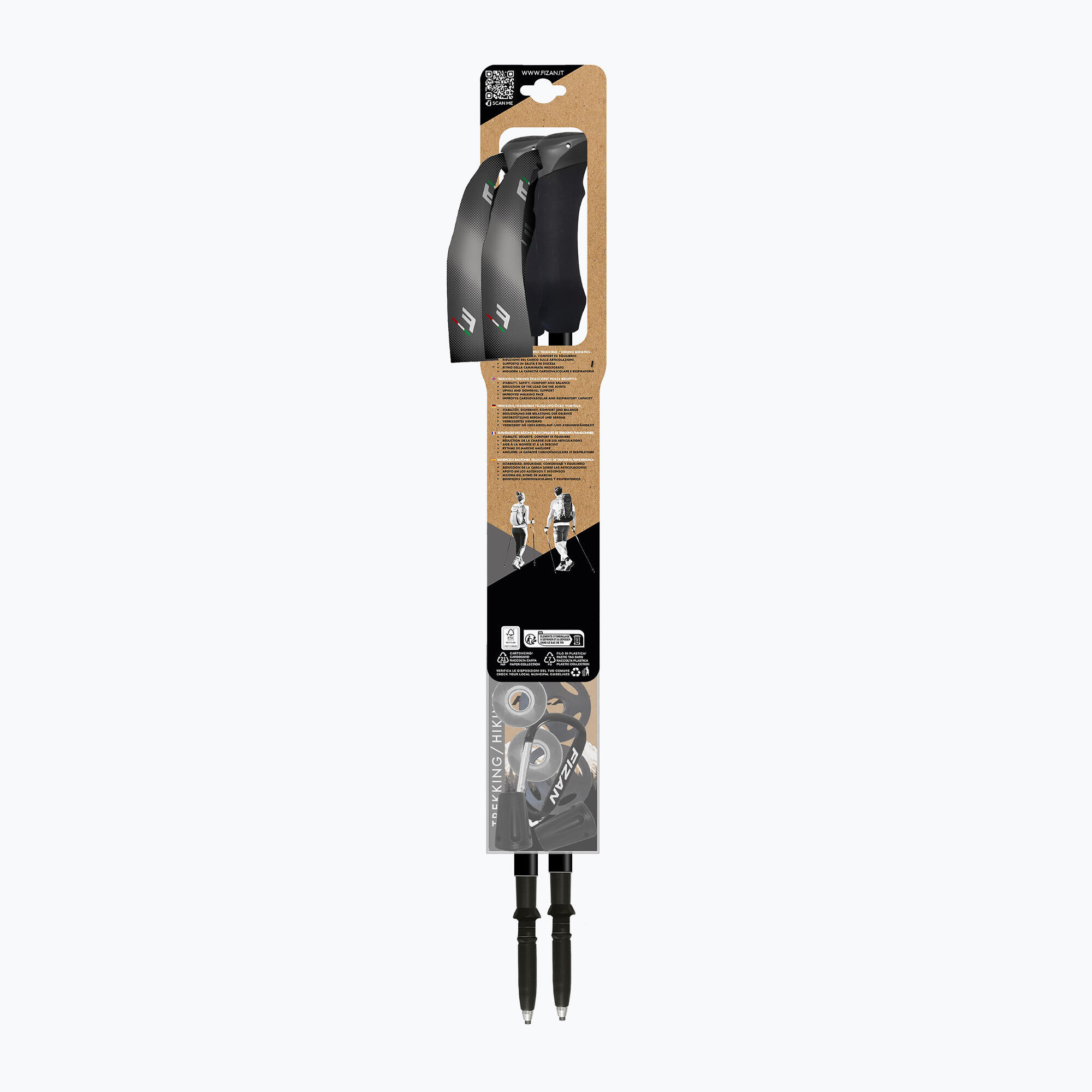 Bastones de trekking Fizan Compact 4/7
