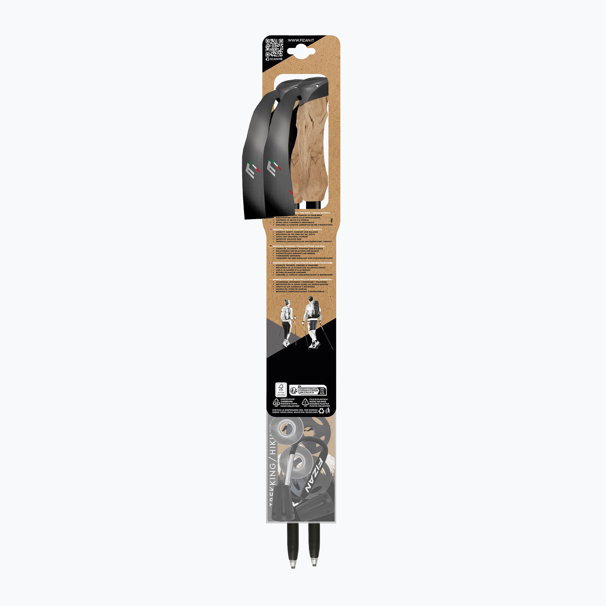 Bastones de trekking Fizan Compact 4 Tech 4/7