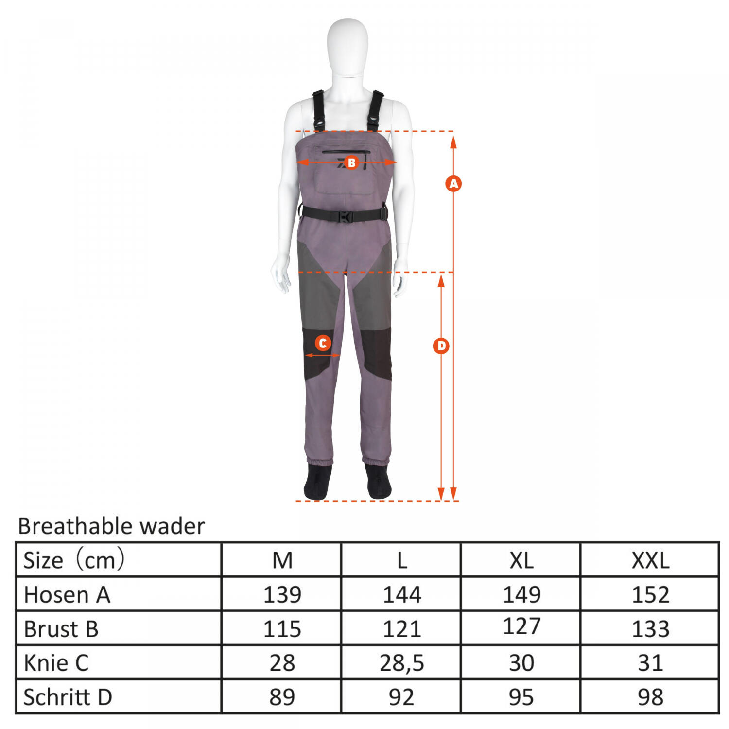 Daiwa D-Vec Breathable Waders Größe 2XL 4/4