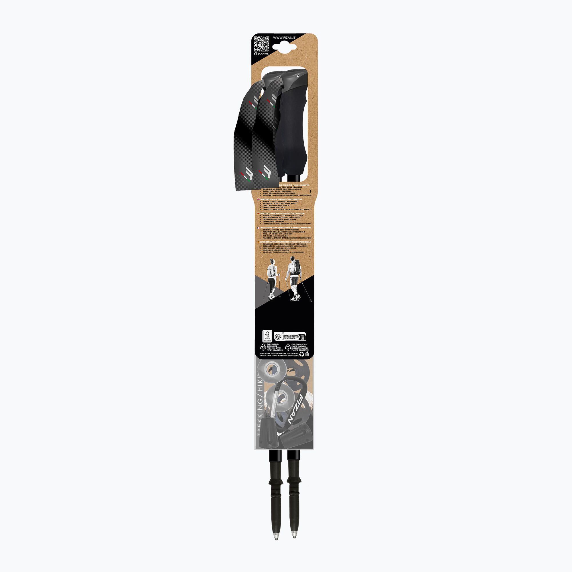 Bâton de trekking Fizan Compact 4/7