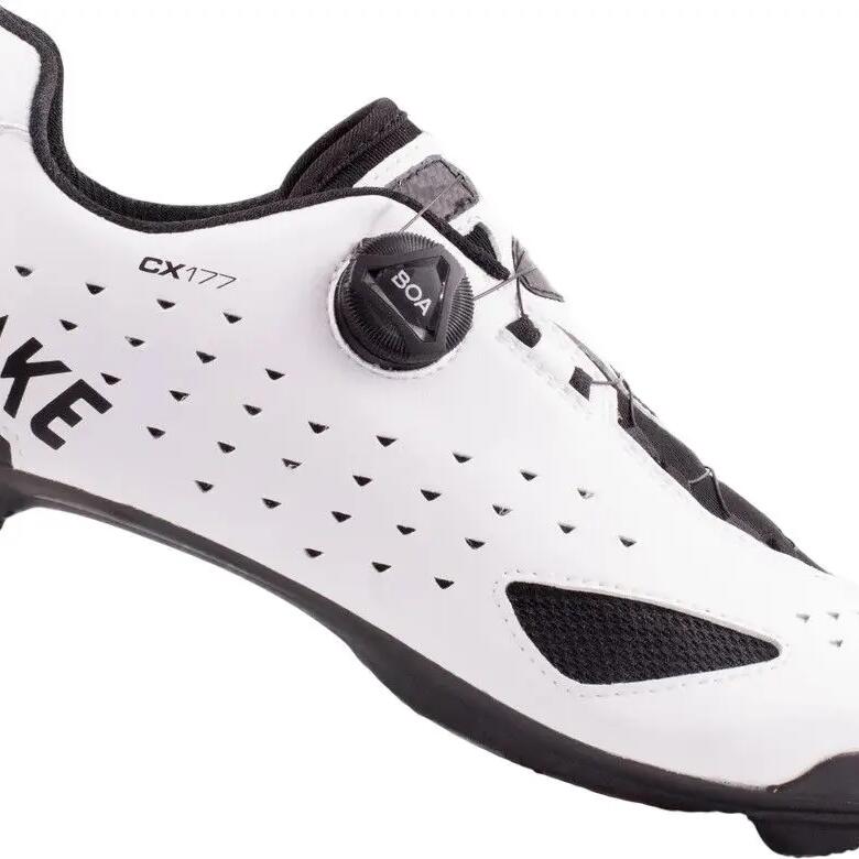 Lake CX177 White/Black Road Shoes - Standard