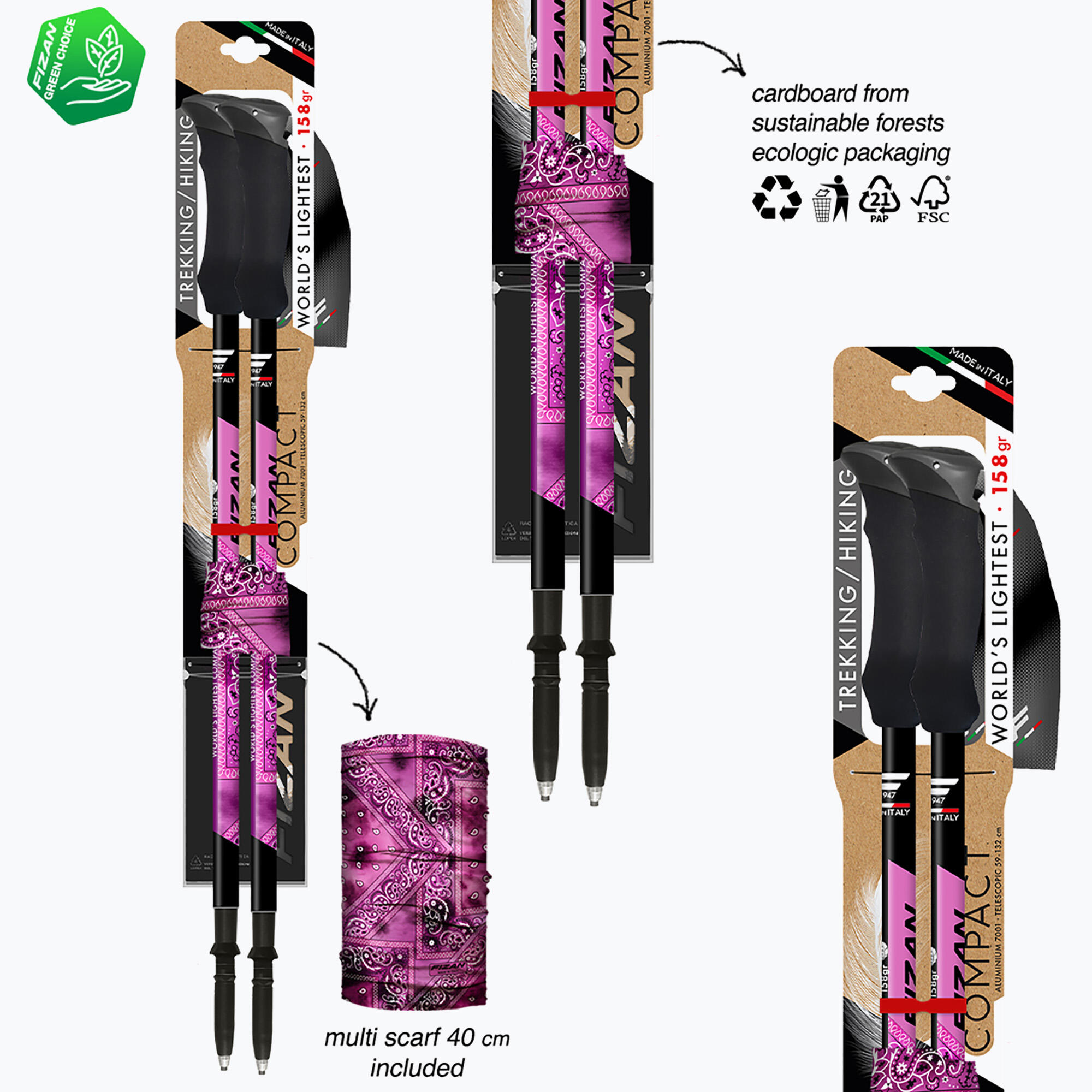 Bâton de trekking Fizan Compact 6/7