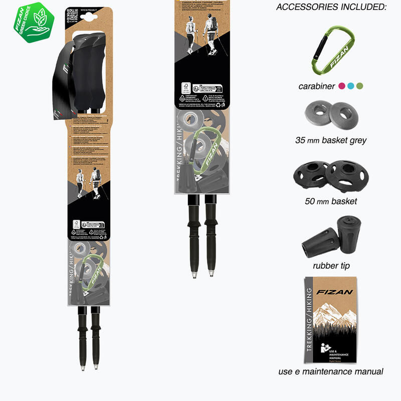 Bâton de trekking Fizan Compact