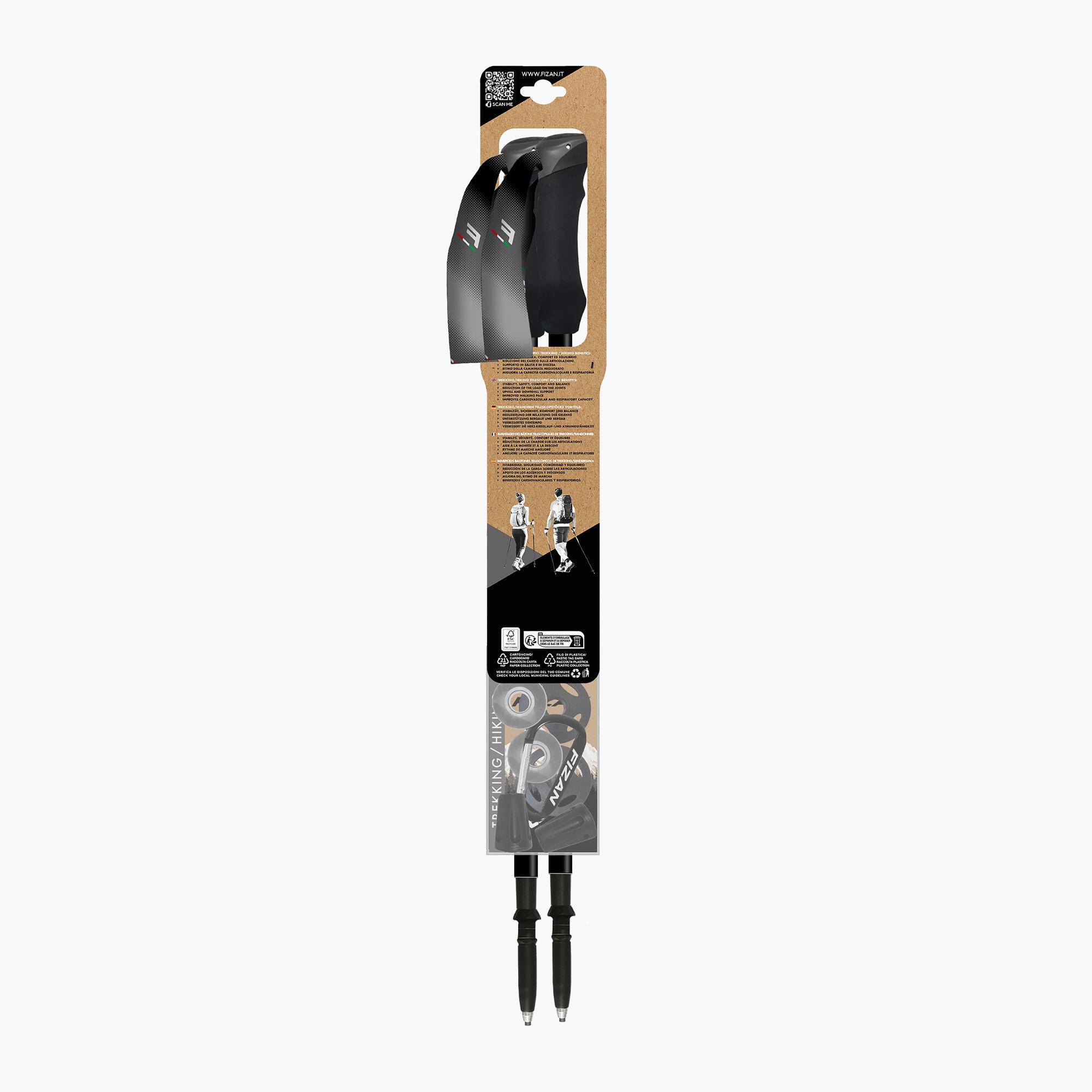 Bastones de trekking Fizan Compact 4/7