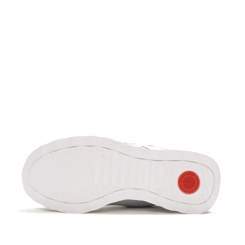 FITFLOP FitFlop Retro-Q FF Metallic-Fabric/Suede Sneakers  ZILVER/URBAN WIT 39
