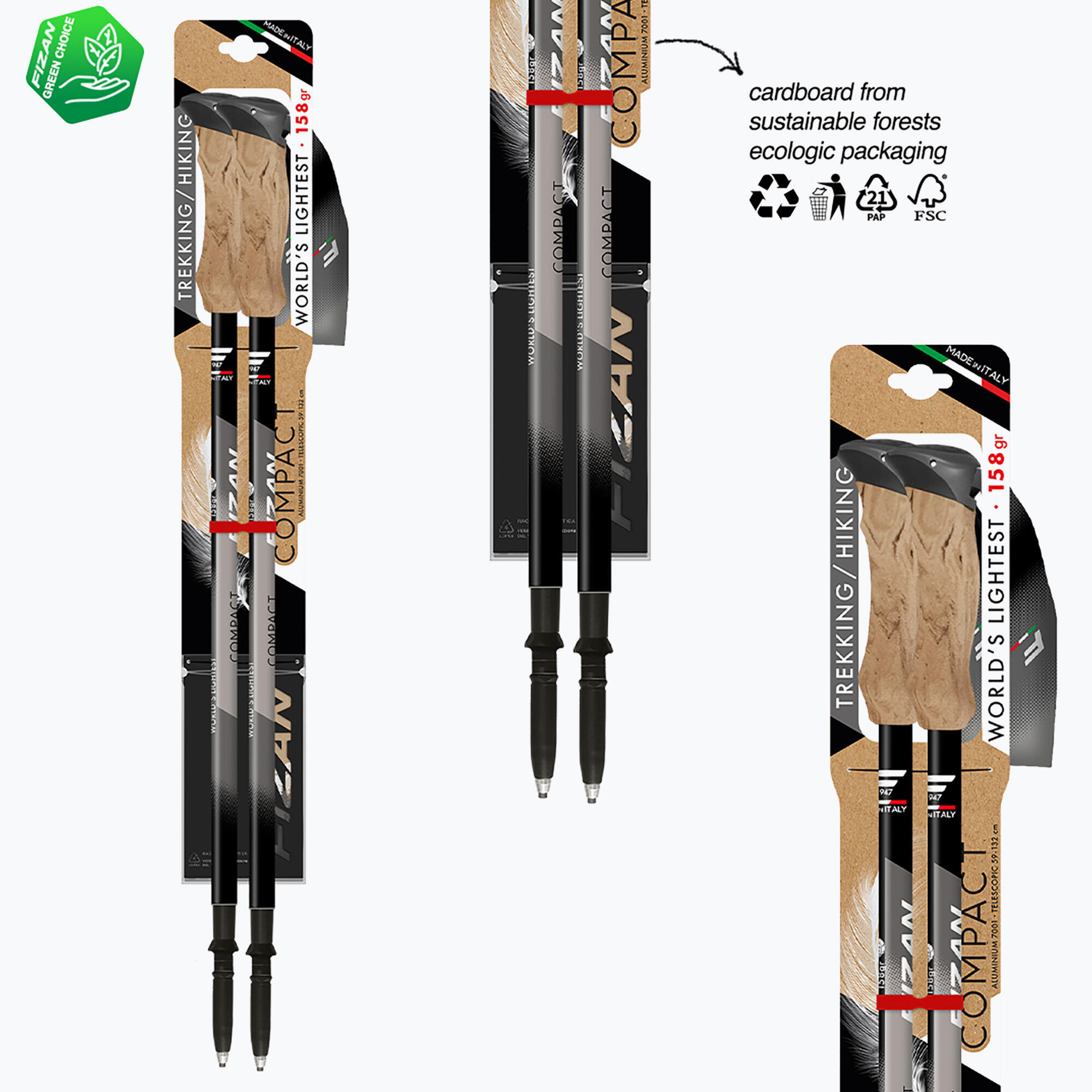 Trekking poles Fizan Compact 6/7