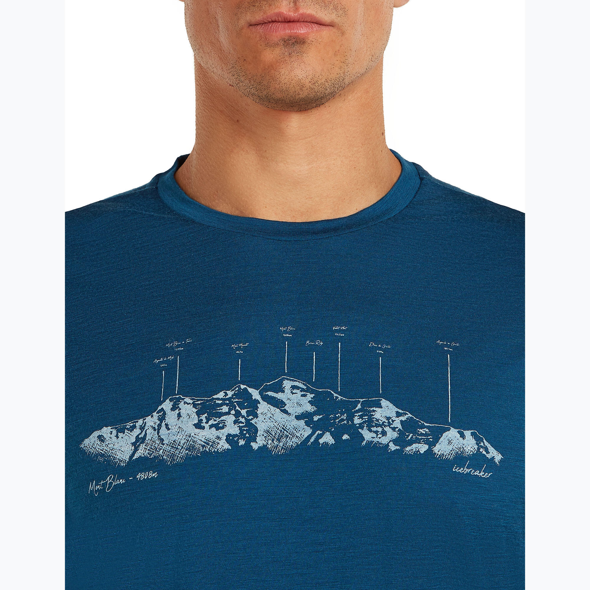 Koszulka męska icebreaker Merino 150 Tech Lite The Peaks 5/7