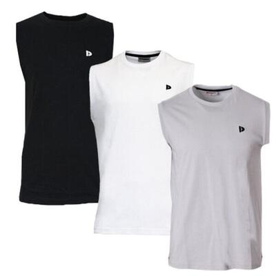 3-pack donnay heren mouwloos t-shirt stan