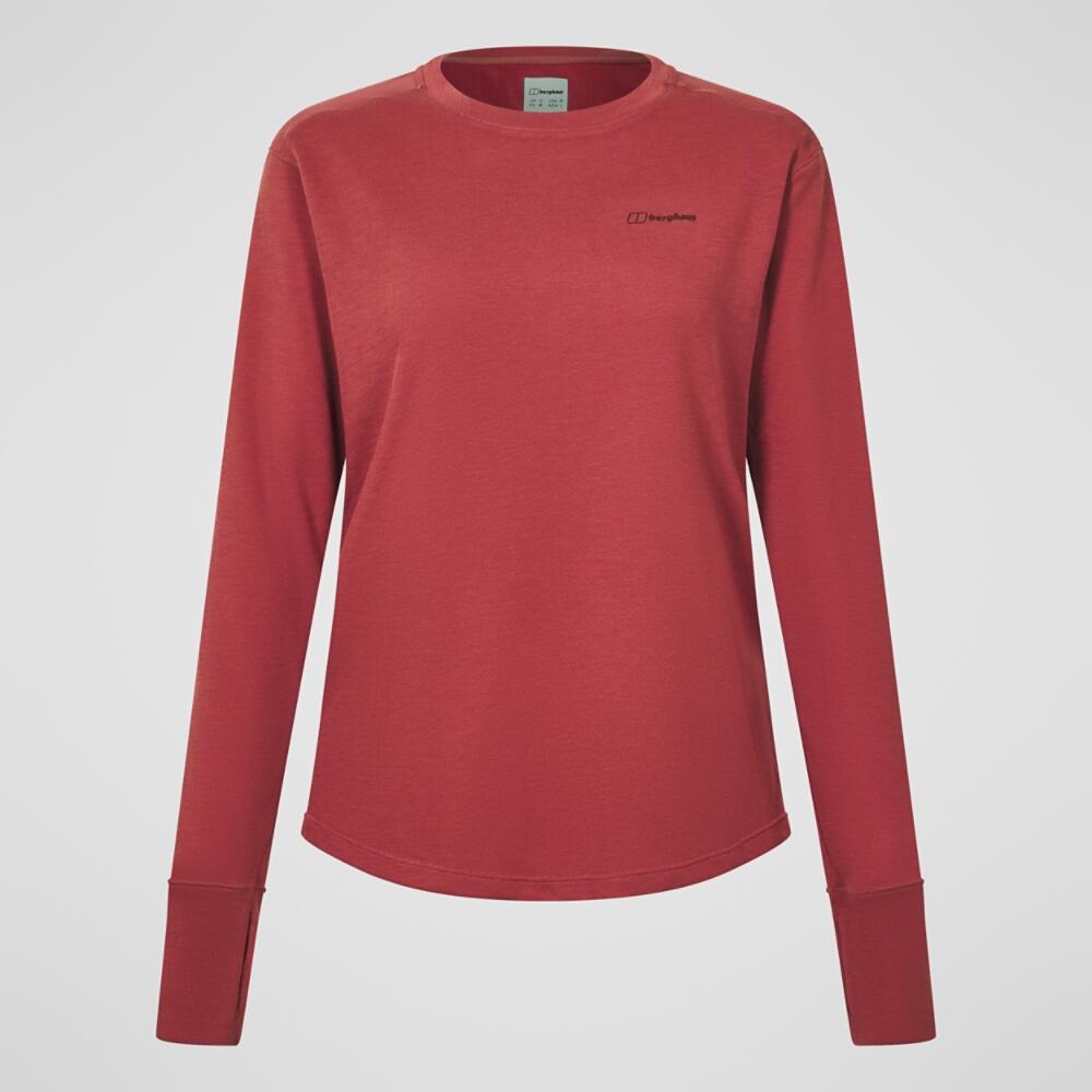 Dames lange mouwen onderhemd ronde hals Berghaus Ivyhill 6/7
