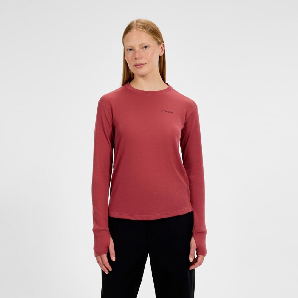 Dames lange mouwen onderhemd ronde hals Berghaus Ivyhill 2/7