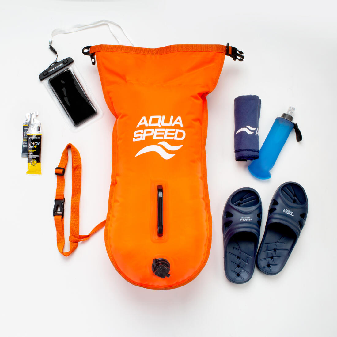 Boja asekuracyjna AQUA SPEED Open Water Swim Buoy 37x72cm kol. 75 5/6