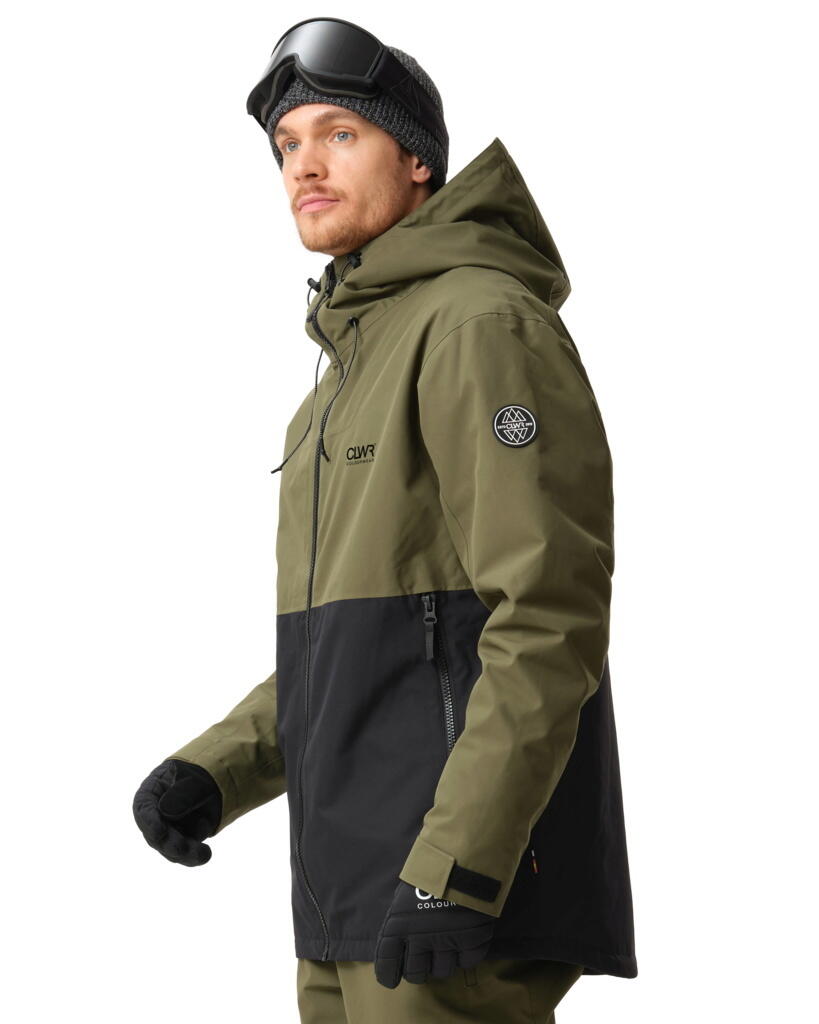 COLOURWEAR Colourwear Herren Block Schneejacke Dark Olive 2/3
