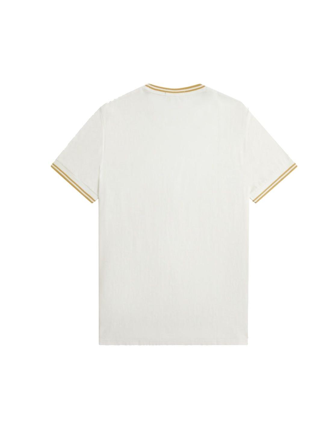 Camiseta para Hombre Fred perry Fred perry Blanco 2/2