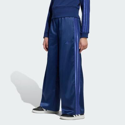 Satin broek met wijde pijpen