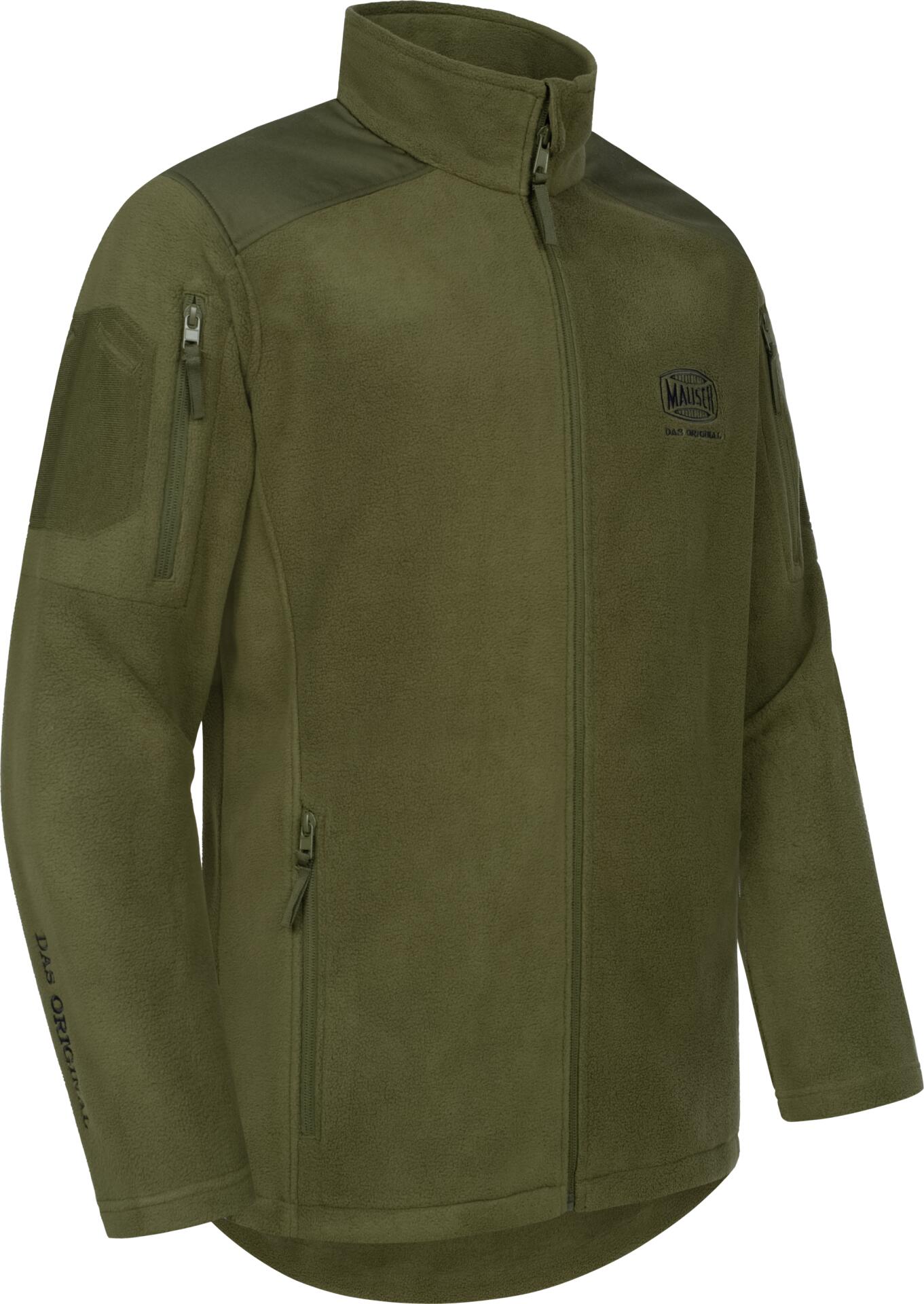 Fleecejacke Herren Geräuschlos Jagd Grün 3/4