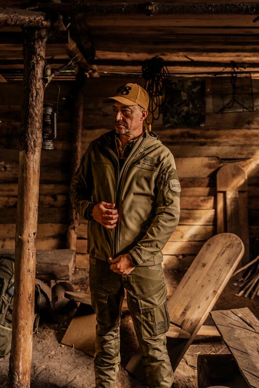 Jagdjacke Softshelljacke Herren Jagd Tornado Grün 6/6