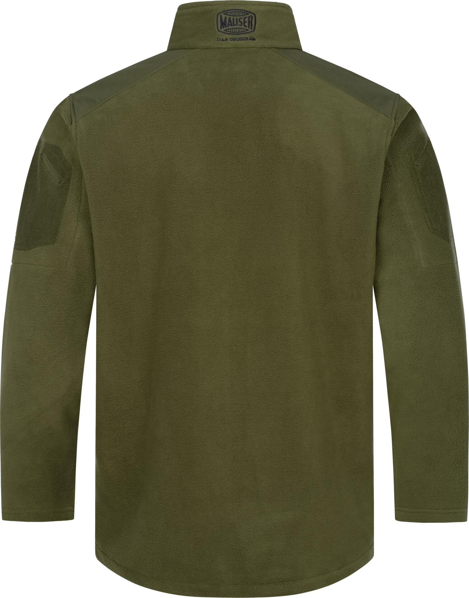 Fleecejacke Herren Reißverschluss Jagd Grün 4/4