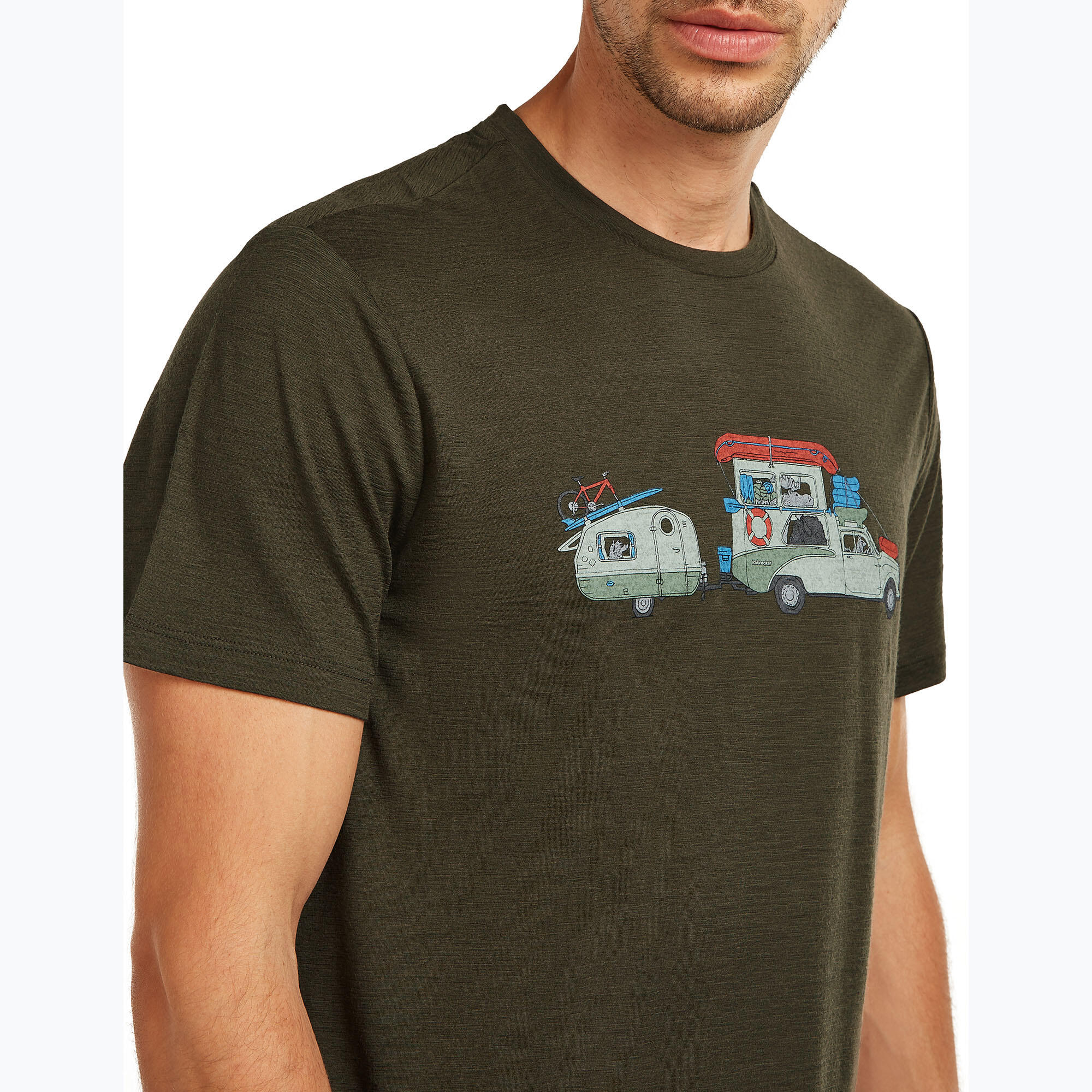 Koszulka męska icebreaker Merino 150 Tech Lite Transportage Tee 5/7