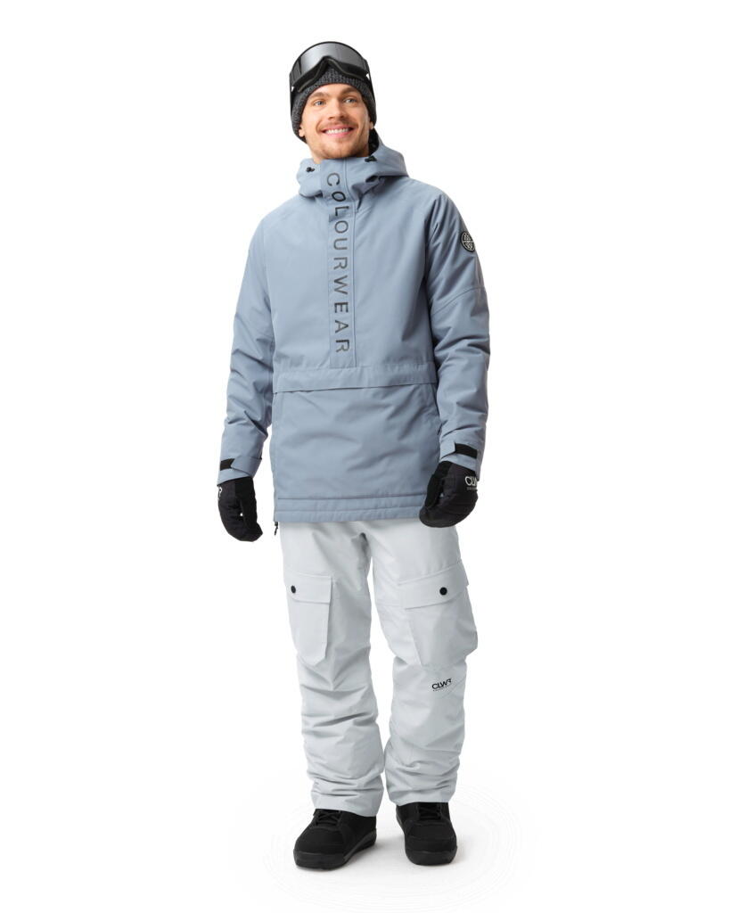 COLOURWEAR Colourwear Herren Signature Anorak Grey Blue 3/4