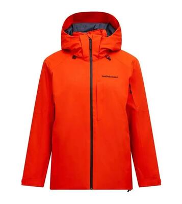 Skijas - ski - heren - peak performance - isolerend, waterdicht - kastanjebruin.