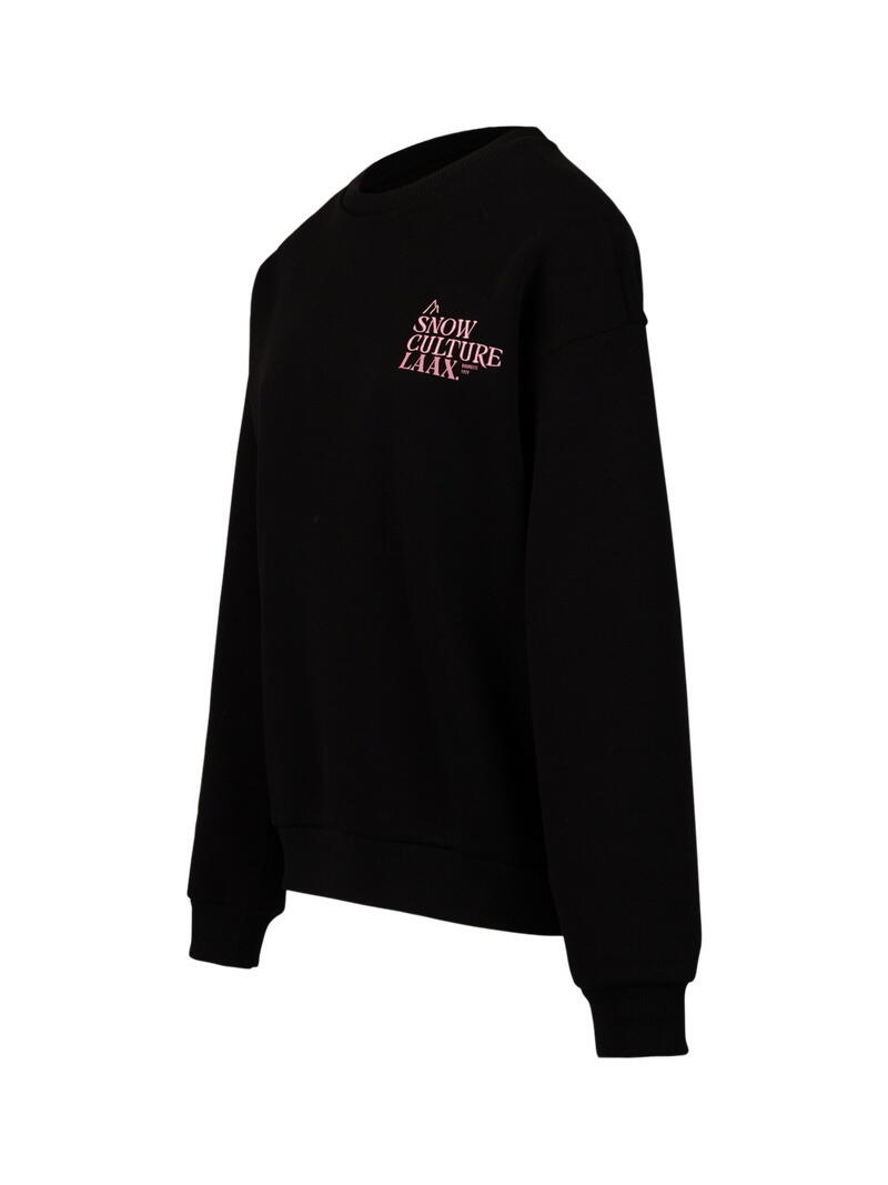 Almea Dames Trui Snowboard Loose Fit Sweatstof Black 3/6