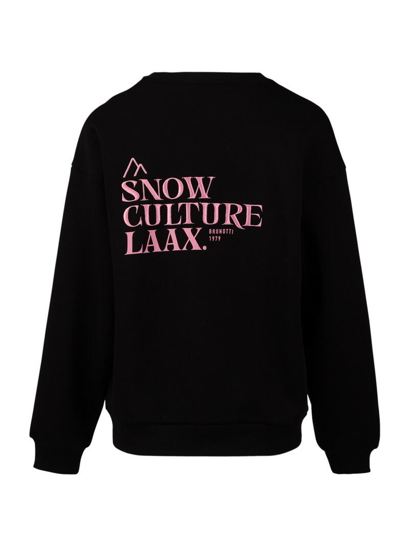Almea Dames Sweater Snowboard Loose Fit Sweatshirt fabric Black 2/6