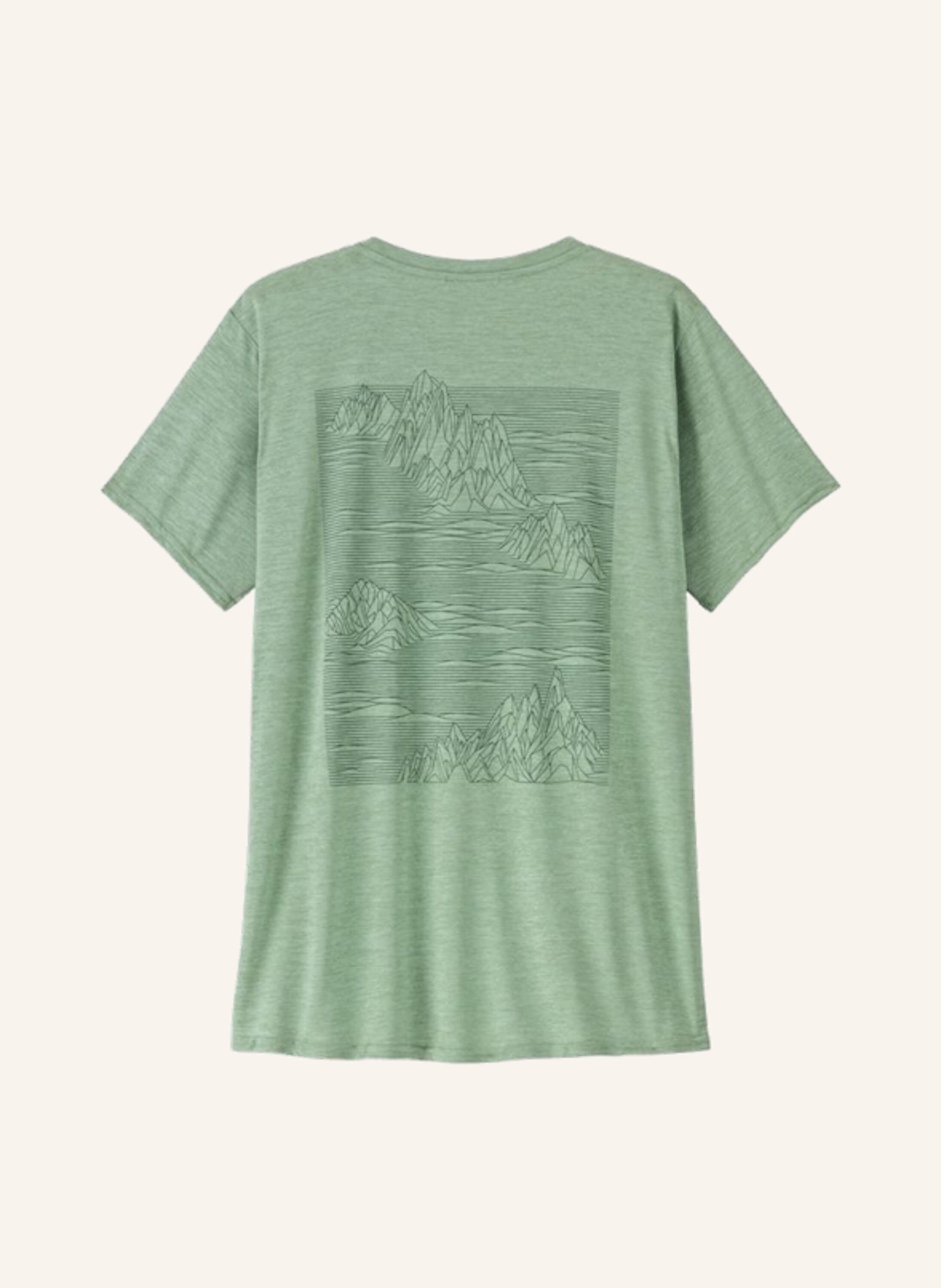 PATAGONIA Patagonia Damen T-Shirt Cap Cool Daily Graphic Ellwood Green 5/5