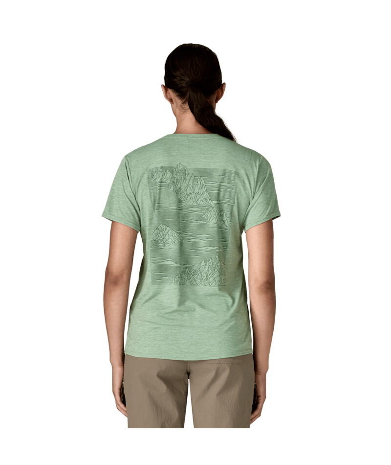 PATAGONIA Patagonia Damen T-Shirt Cap Cool Daily Graphic Ellwood Green 4/5