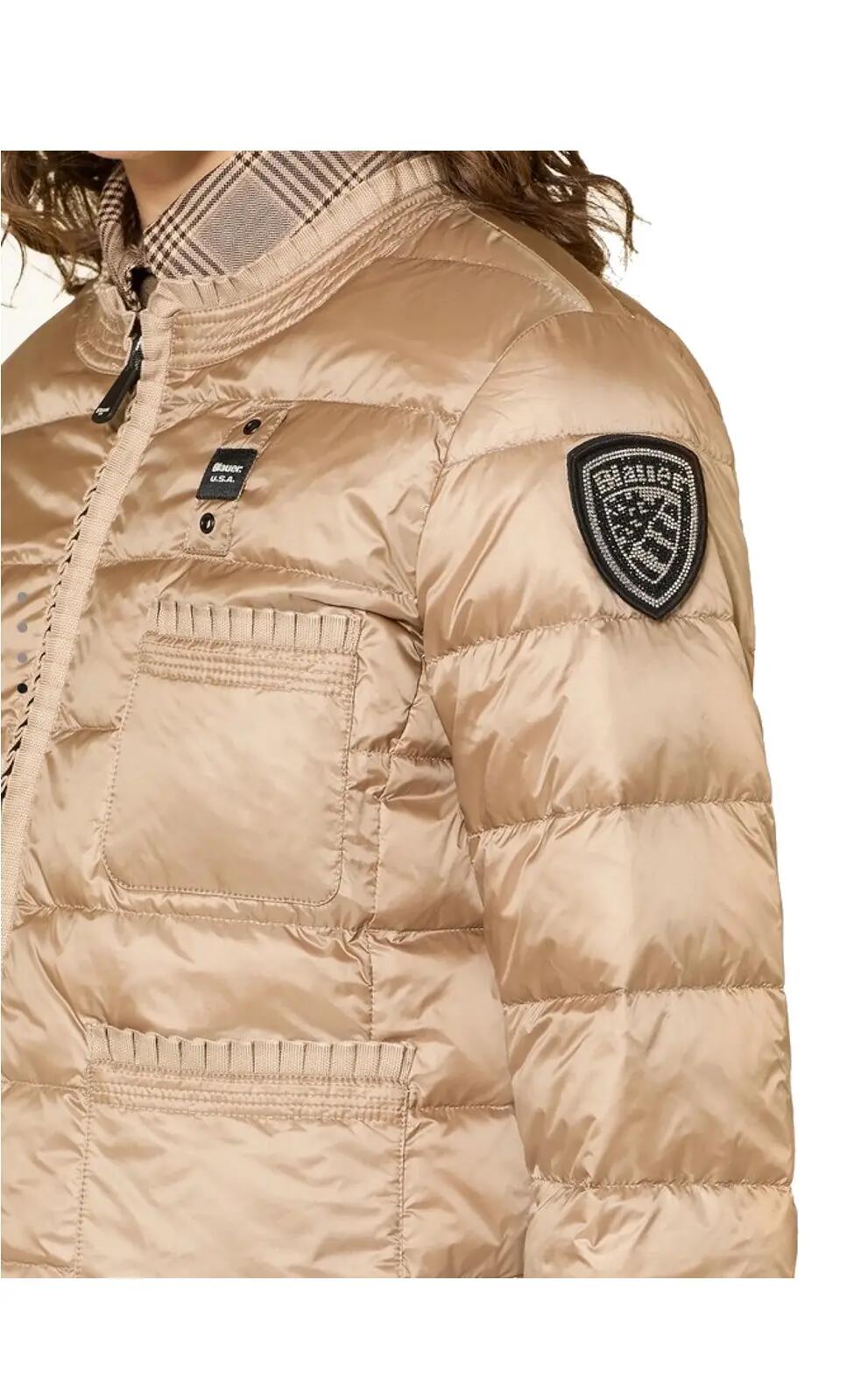 BLAUER Blauer USA Damen Lightweight-Daunenjacke Rosa beige 4/4
