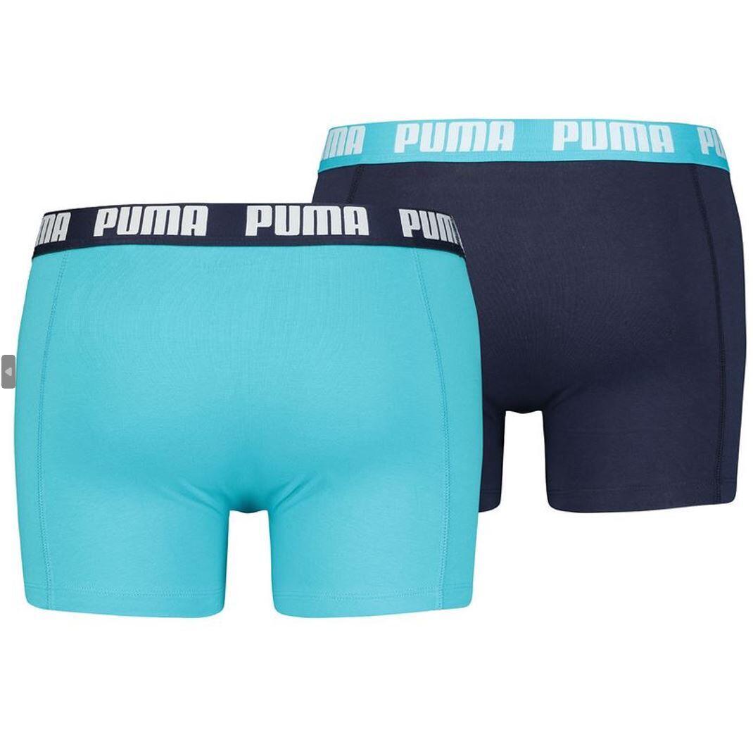 PUMA Puma Herren Boxershorts 4er Pack Aqua Blue 2/2