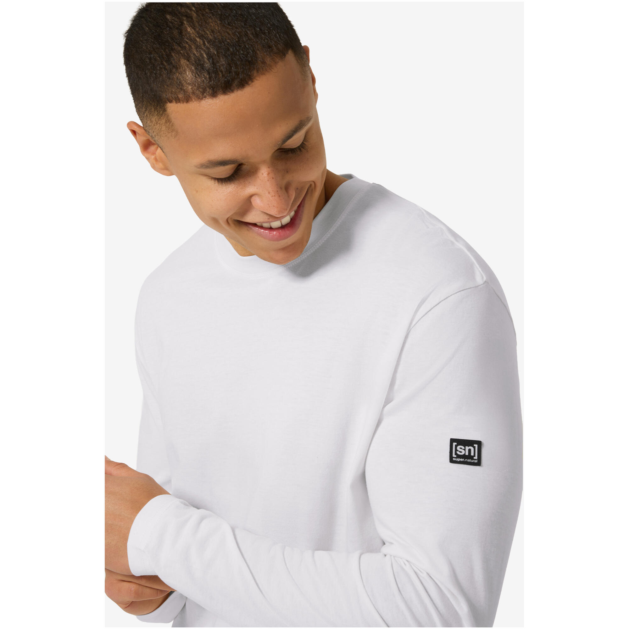 Koszulka termoaktywna z długim rękawem męska SUPER.NATURAL M Casual Bio Cotton 3/5