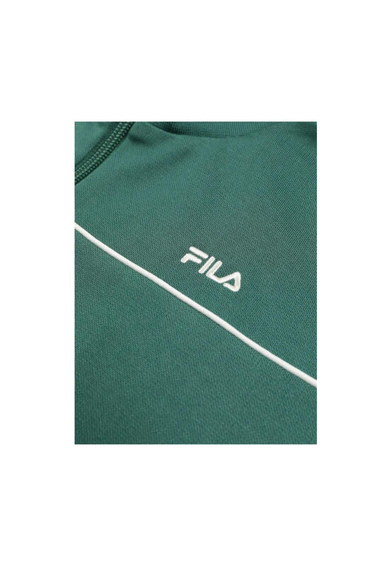Felpa Donna FILA Michi Cropped Track Jacket Zip Sportiva Verde S 3/3