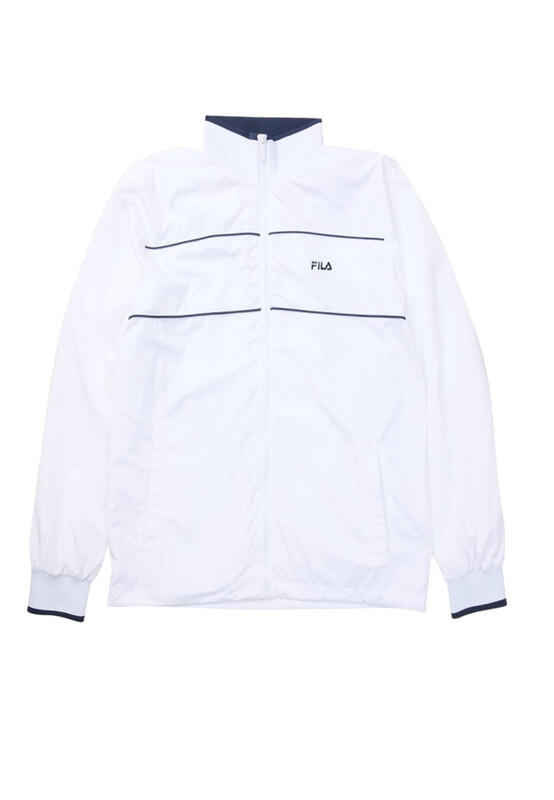 Giacca Uomo Fila Casale Lightweight Sportiva Casual Regular Fit Bright White L 1/2