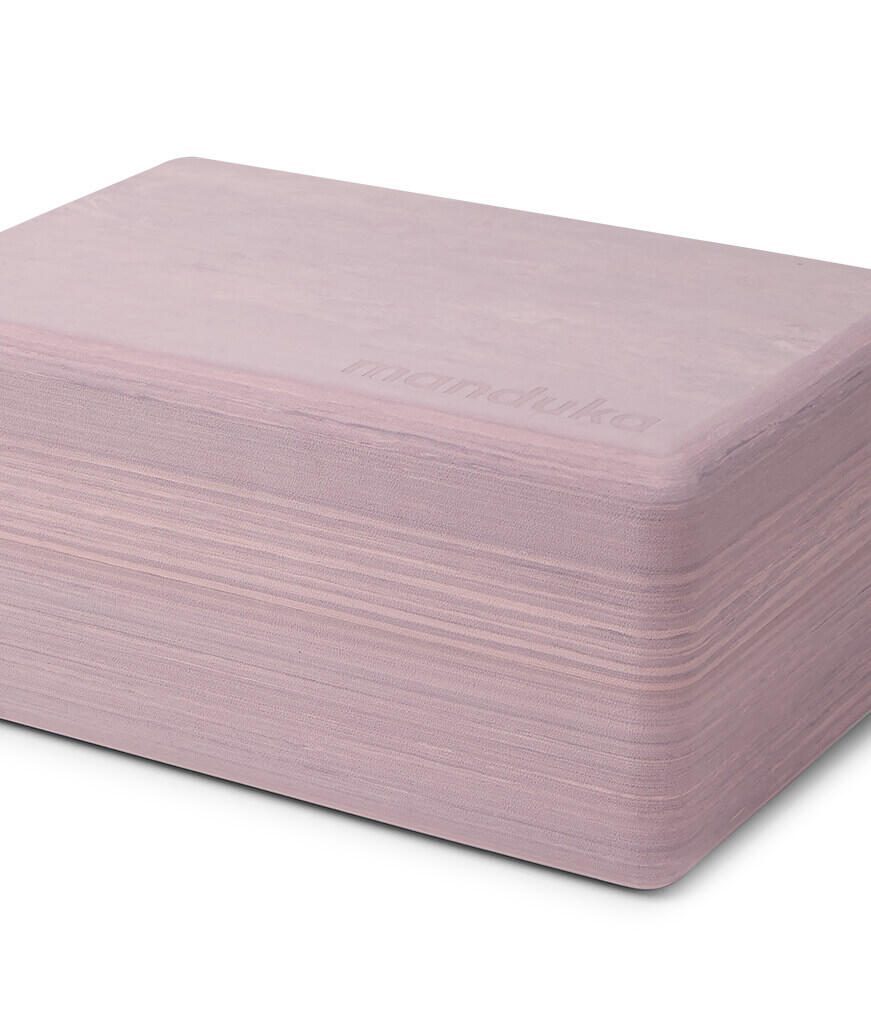 Manduka Yoga Kubus van gerecycled schuim - Kersenbloesem Marmer 3/4