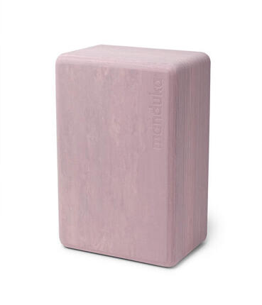 Cube de yoga en mousse recyclée Manduka - Marbre Fleur de cerisier