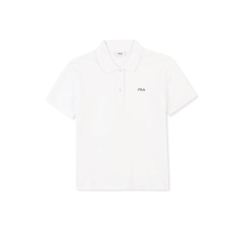 Polo Donna Fila Ponderano Sportiva Vestibilità Femminile Bright White L 1/2