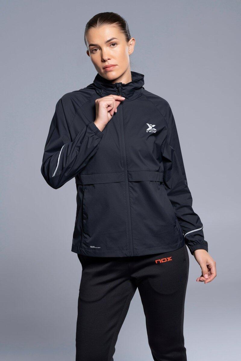 Giacca Antivento Leggera Donna Nera 3/5