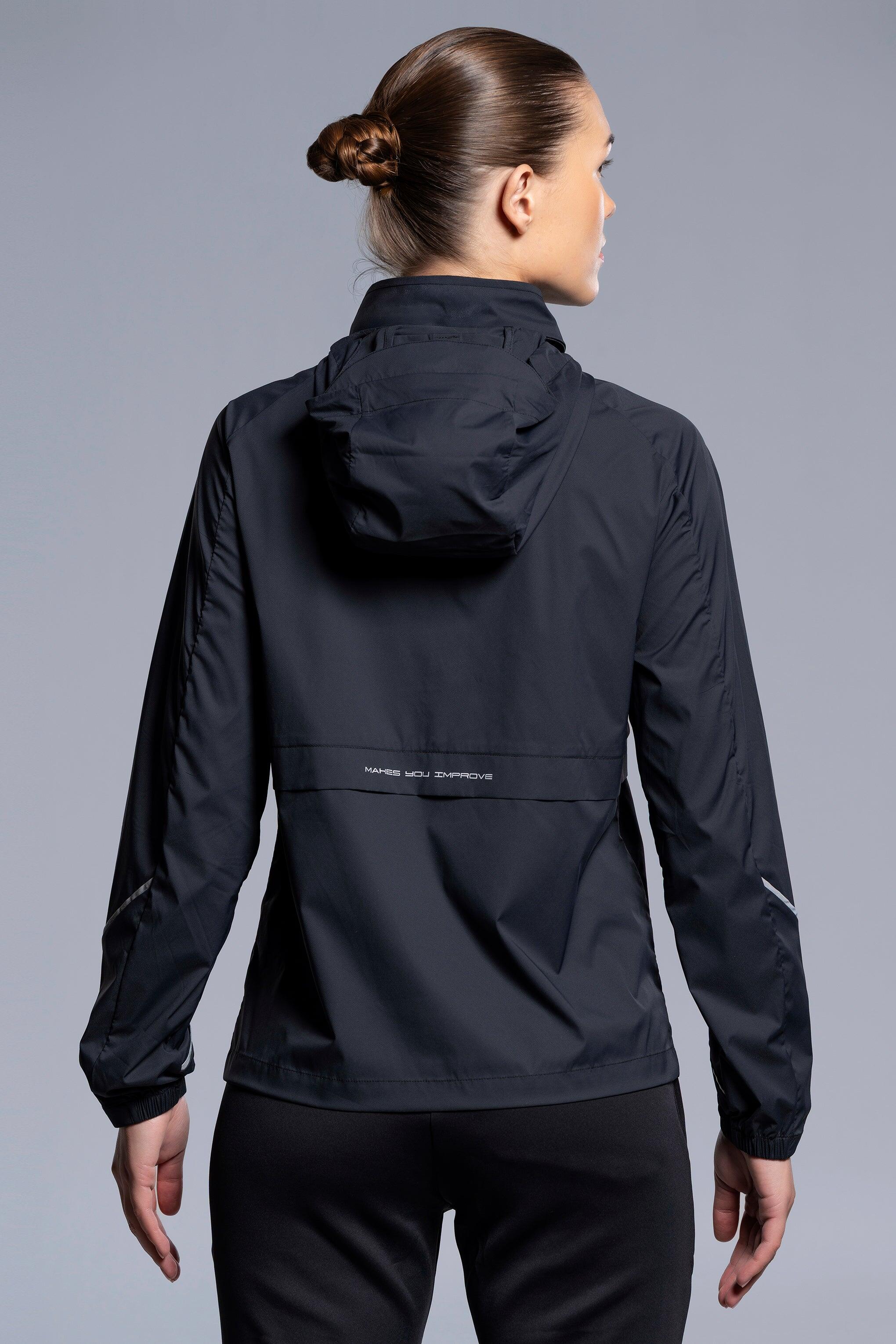Giacca Antivento Leggera Donna Nera 2/5