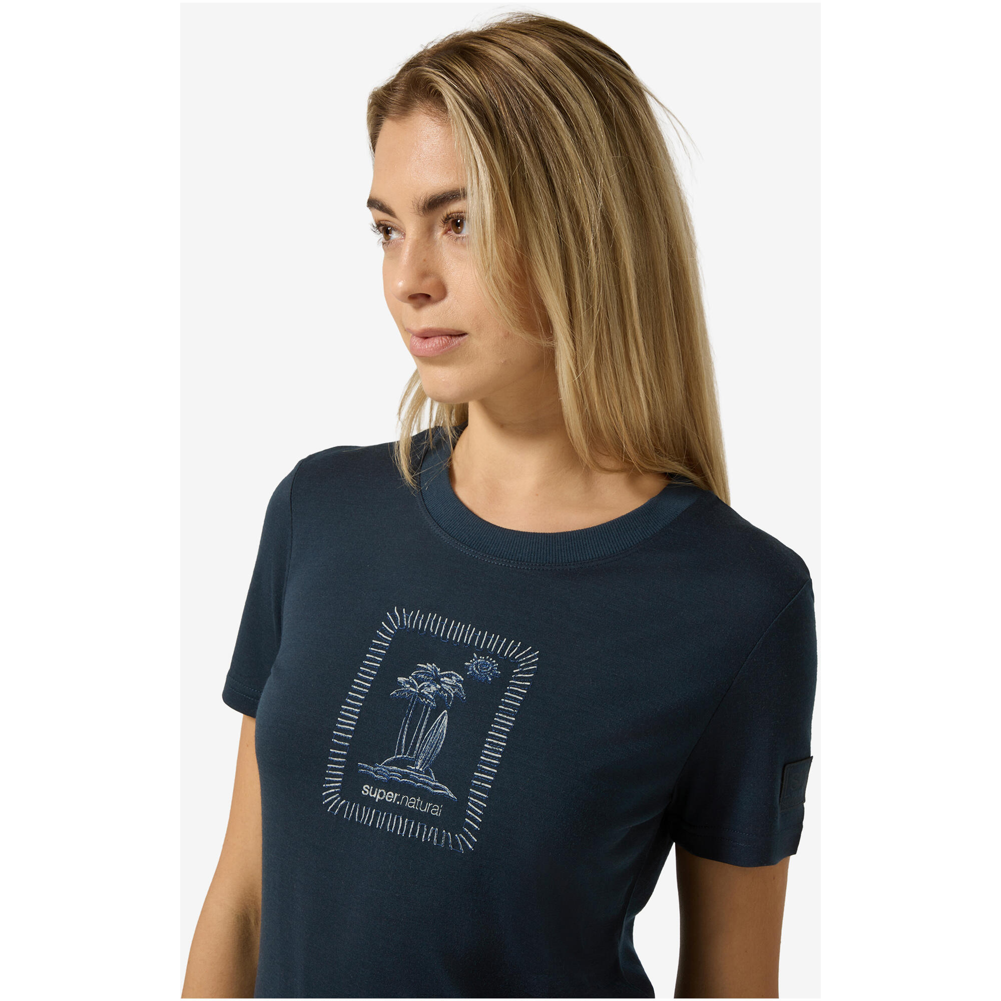 Koszulka damska SUPER.NATURAL W Palm Island Bio J Tee 3/5