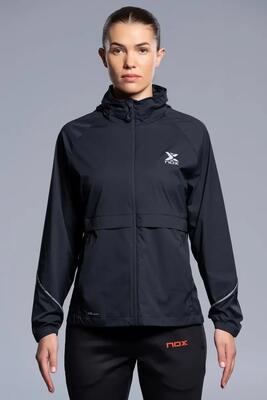 Giacca Antivento Leggera Donna Nera