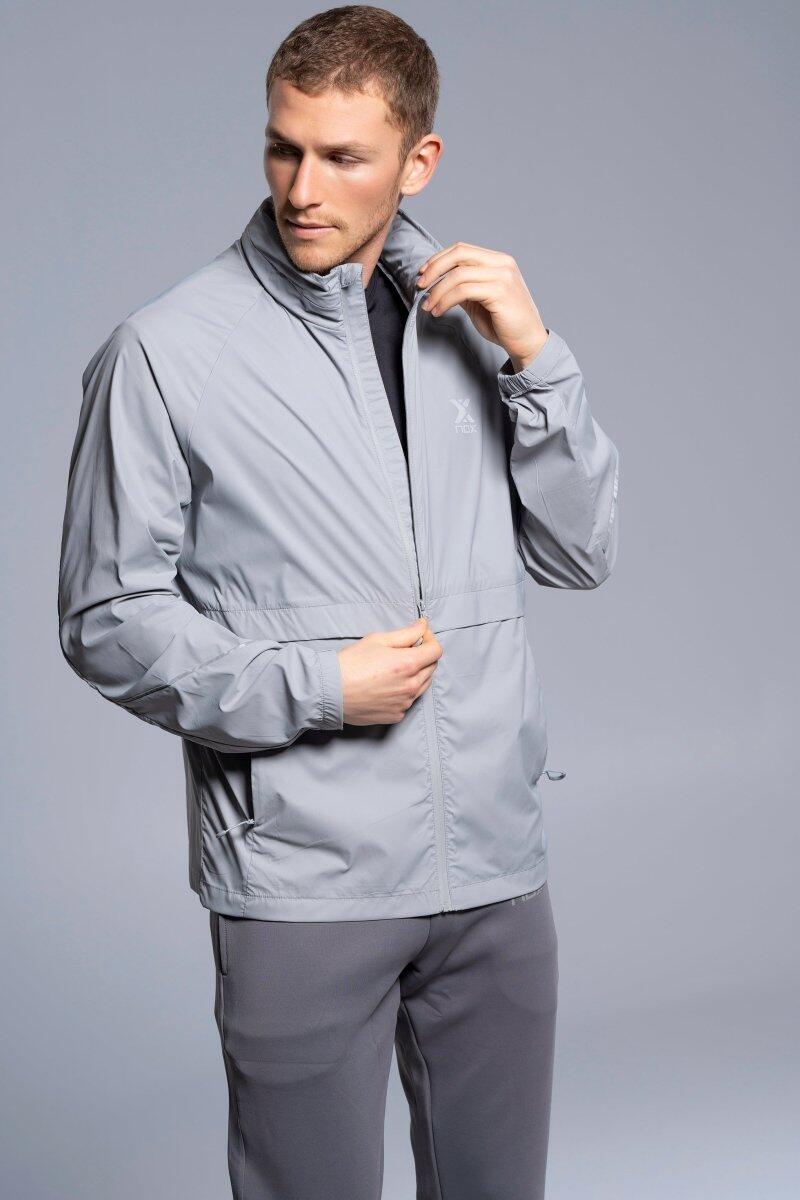 Giacca Antivento Leggera da Uomo Grigio Chiaro 5/5