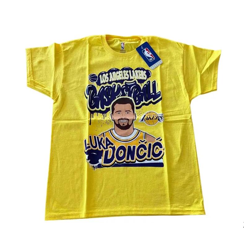 OS FW25 Baller S\/S Cotton TEE Gold LOS Angeles Lakers Doncic Luka Youth