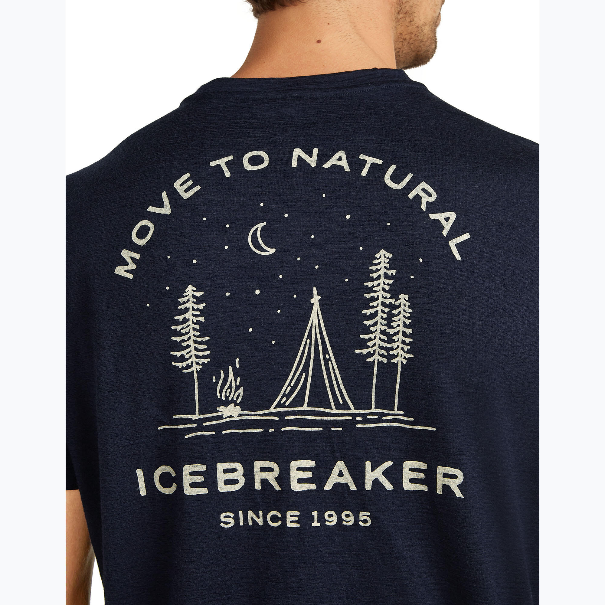Koszulka męska icebreaker Merino 150 Tech Lite Peaceful Pass Tee 6/7