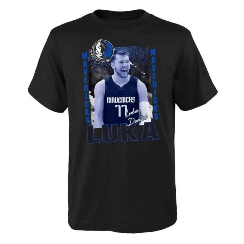 OUTERSTUFF Celebration SS CTN Dallas Mavericks Luka Dončić Junior T-Shirt black