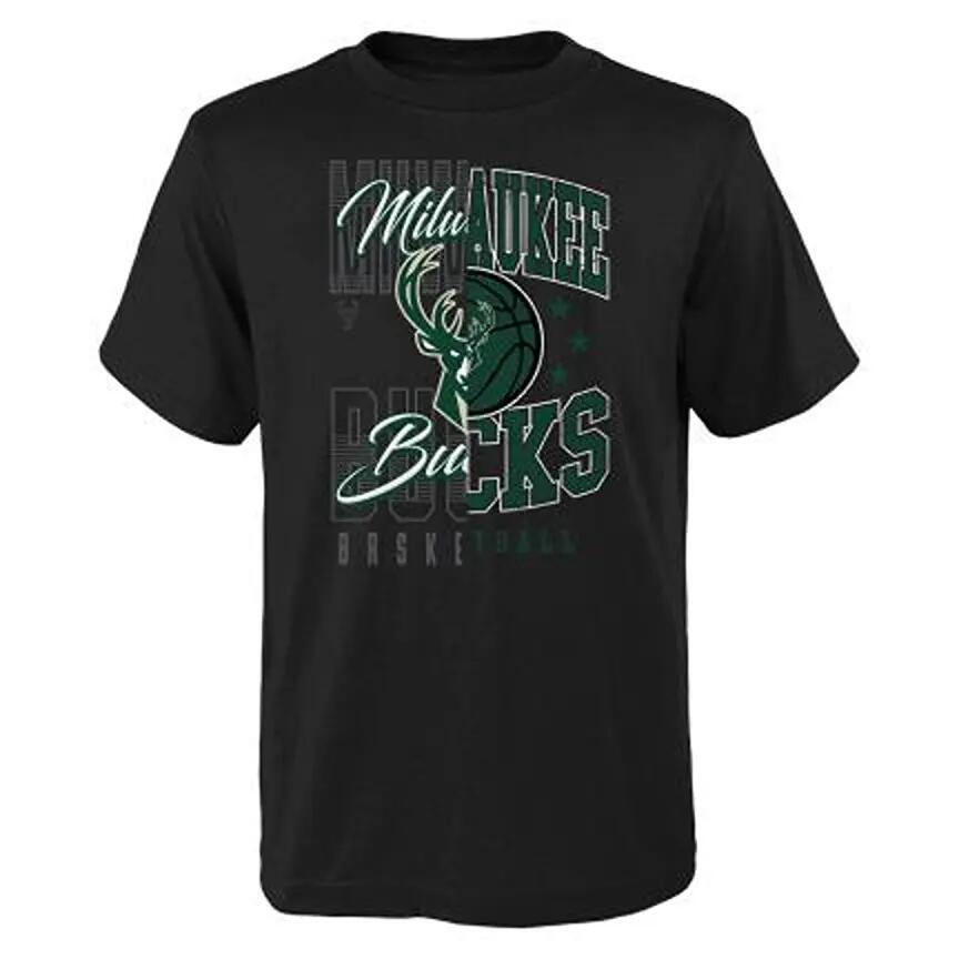 NBA Outerstuff Times TWO SS CTN TEE Milwaukee Bucks BL146 T-Shirt And Longsleeve