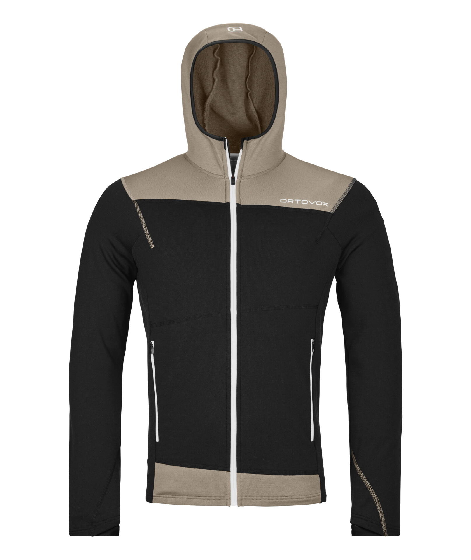 ORTOVOX Ortovox Herren Fleece Light Hoody black raven 1/2