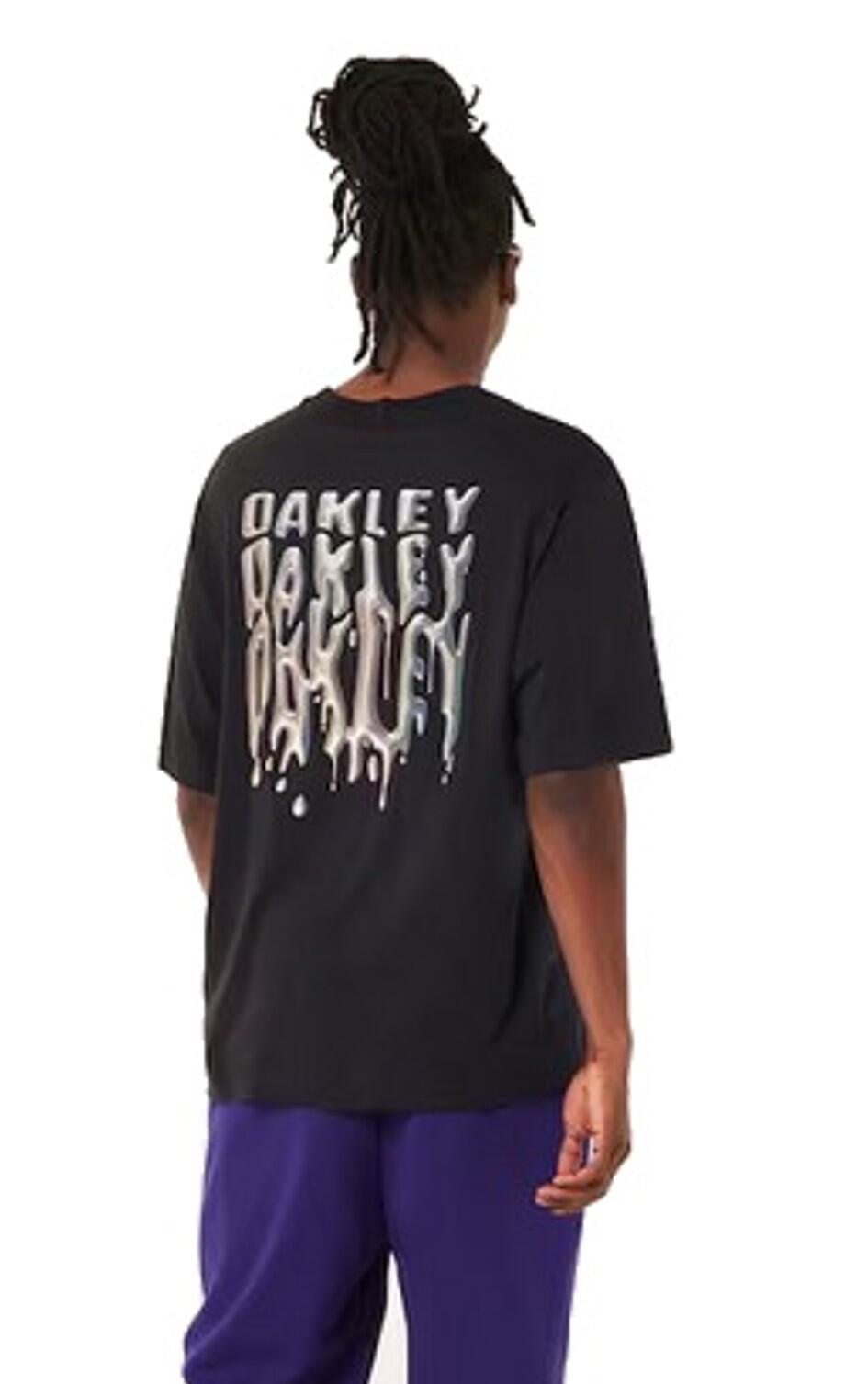OAKLEY Oakley Herren T-shirt STACKED METAL Blackout 3/3