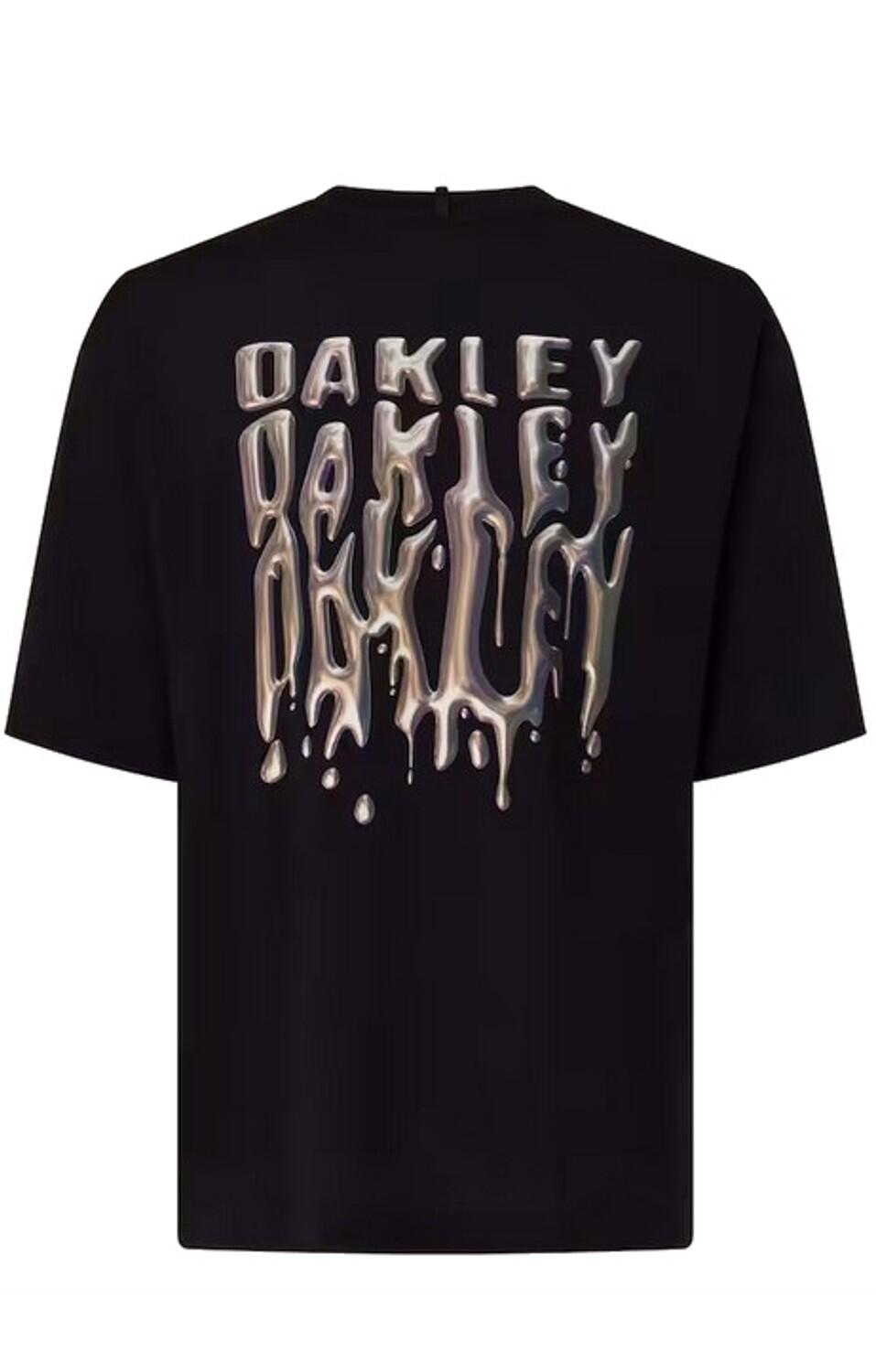 OAKLEY Oakley Herren T-shirt STACKED METAL Blackout 2/3