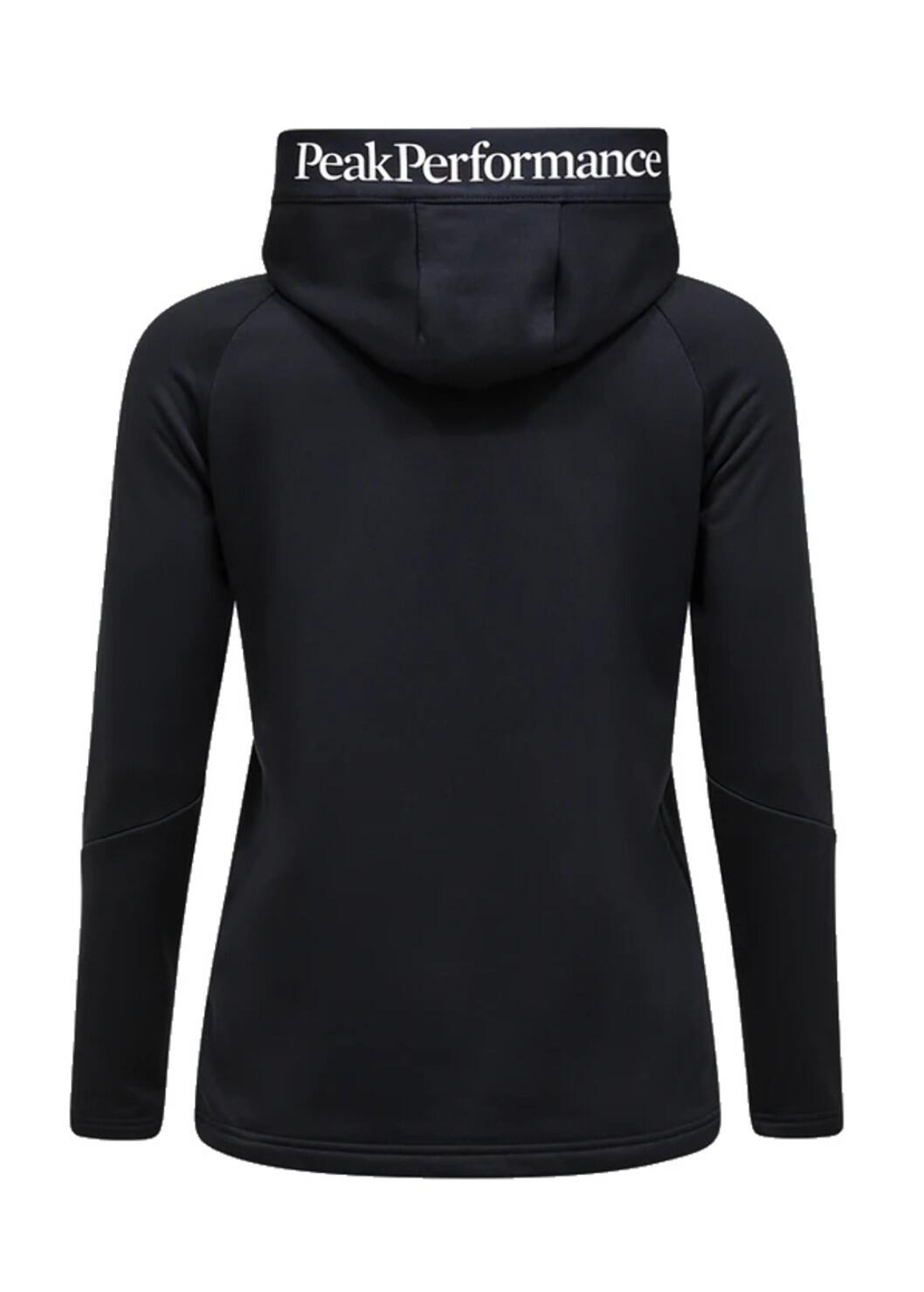 PEAK PERFORMANCE Peak Performance Damen Essential Midlayer Zip Hood Black 2/5